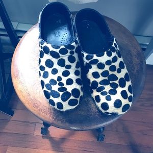 Dansko Calf Hair Clogs